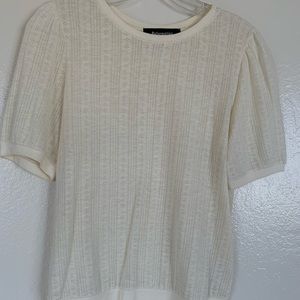 Reformation ivory blouse